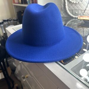 Classic Blue Fedora Hat